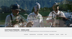 Desktop Screenshot of hintersee-gasthaus-seeklause.de