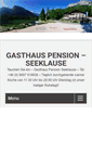 Mobile Screenshot of hintersee-gasthaus-seeklause.de
